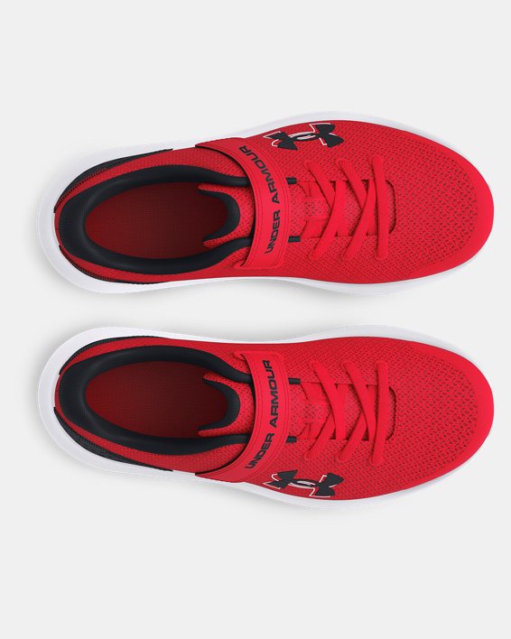 Chłopięce buty do biegania Pre-School UA Surge 4 AC, Red, pdpMainDesktop image number 2